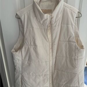 Michael Kors Cream and red Puffer Vests